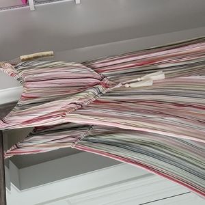 Elan striped cover-up romper